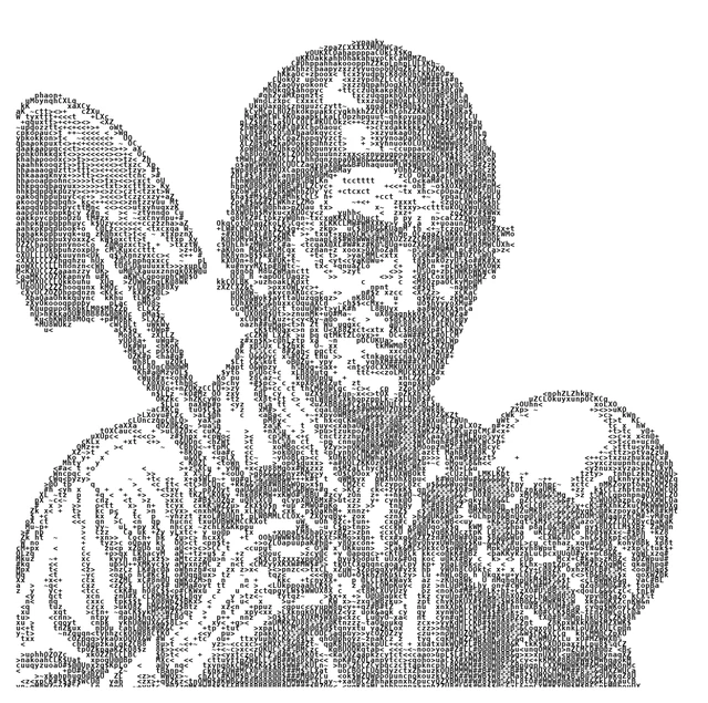The First Gravedigger, holding a shovel and a skull